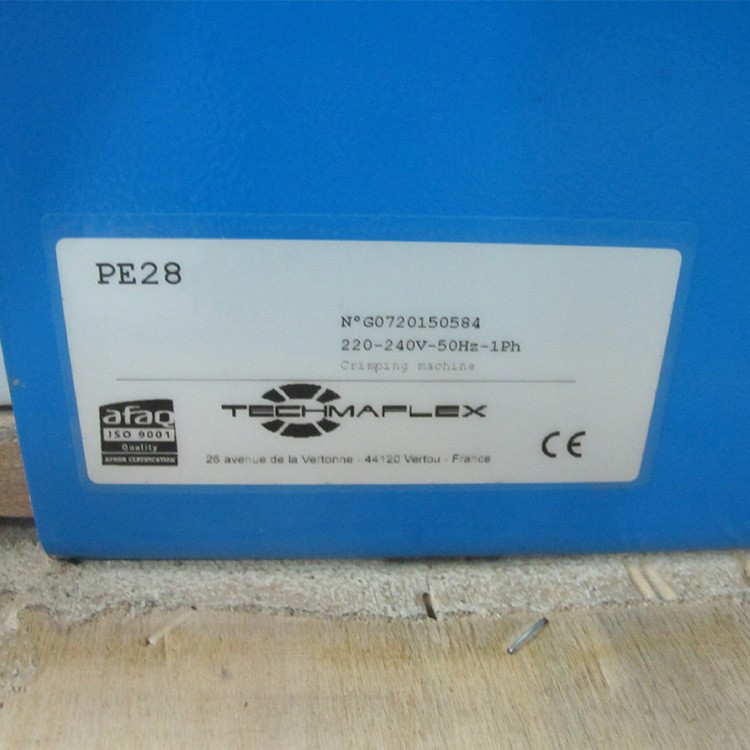 TECHMAFLEX泰玛发PE28进口胶管扣压机