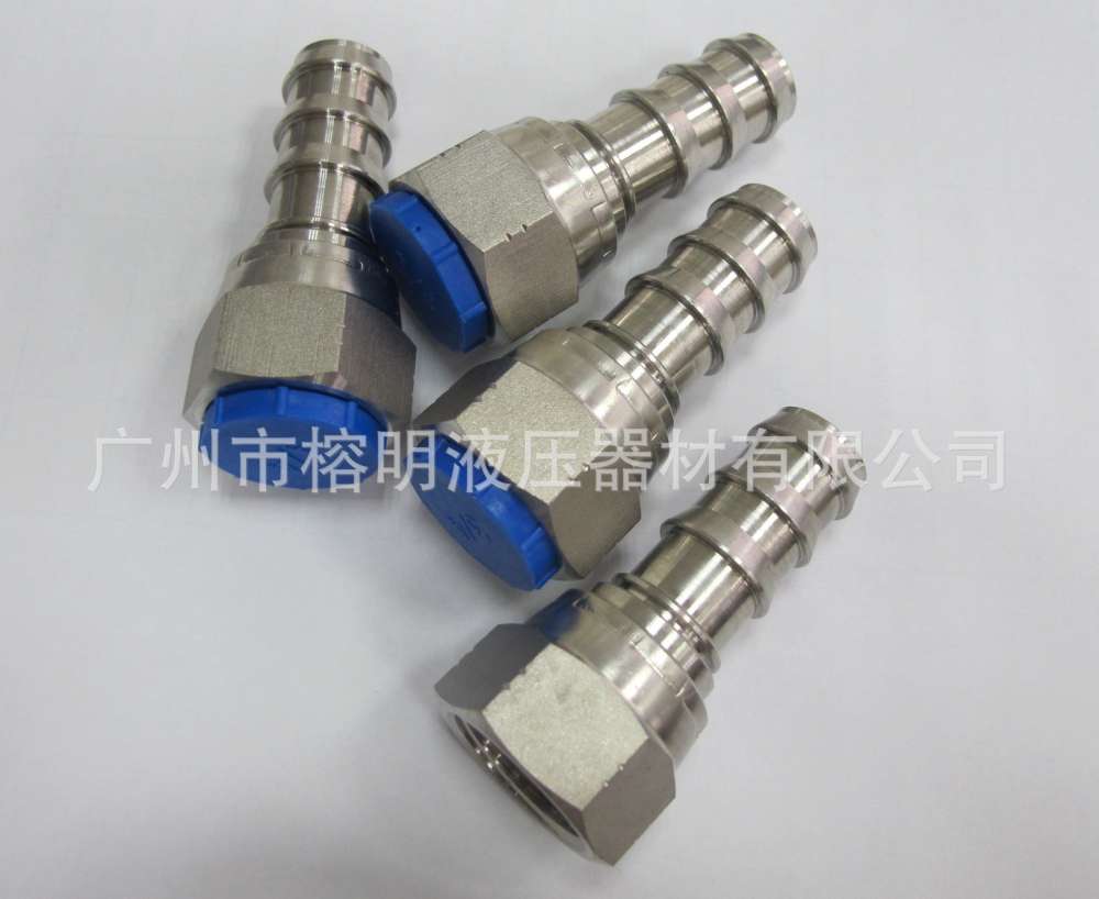 美制内螺纹74度304不锈钢六角宝塔接头